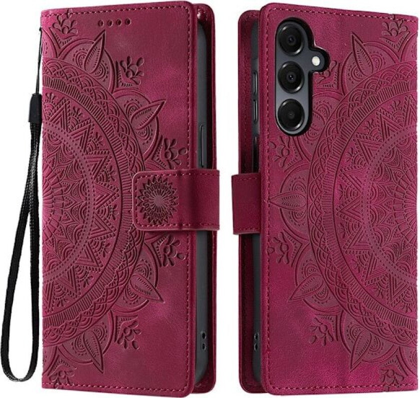 For Samsung Galaxy A26 Lommebok Deksel Shell Mandala Blomstermønster