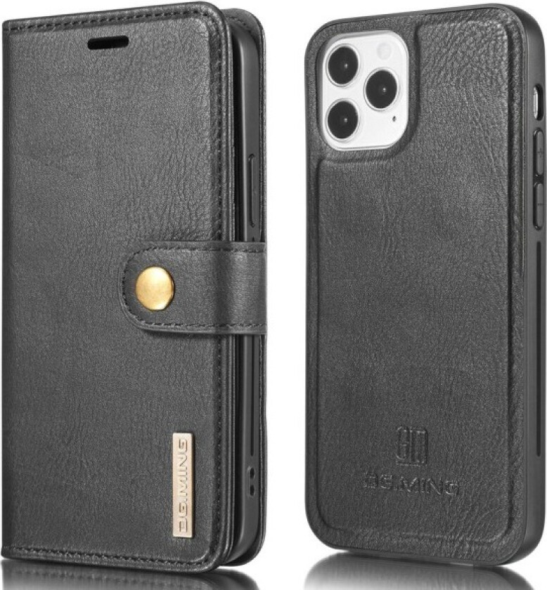 DG.MING iPhone 13 Mini Split Lommebok-deksel I Lær - Svart