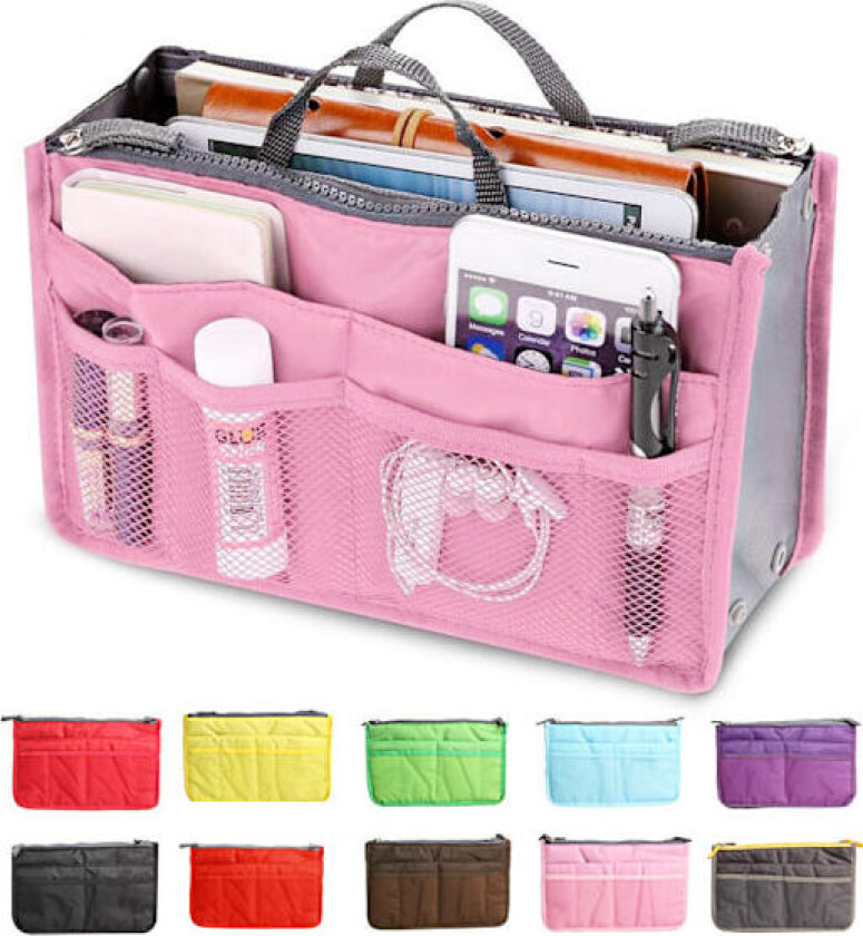 Bag in bag veskeinnsats toalettmappe
