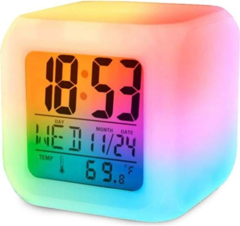 Digital vekkerklokke for barn med LED