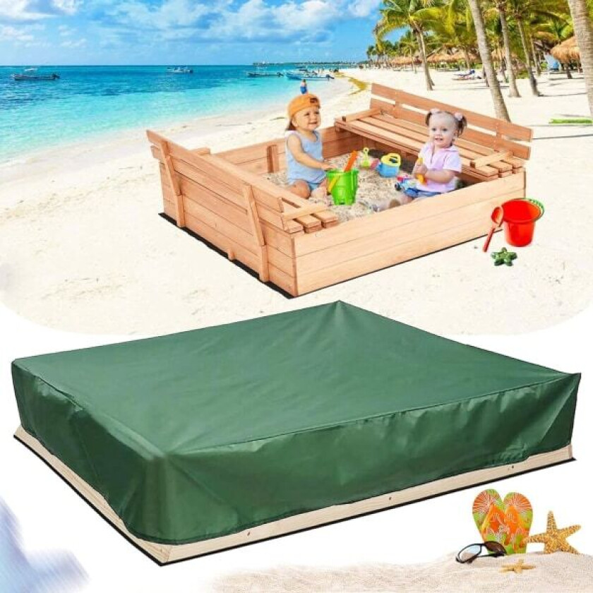 (L)Sandpit presenning, Sandpit deksel, Vanntett sandpit, Sandpit deksel