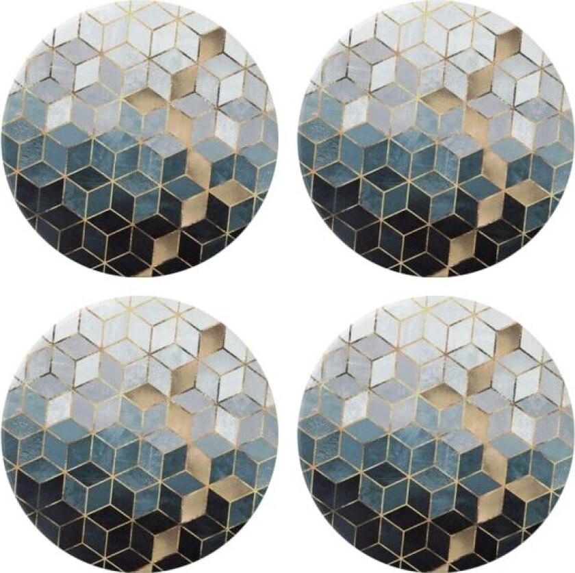 Marmor mønster coasters - Runde drikke absorberende stein coaster