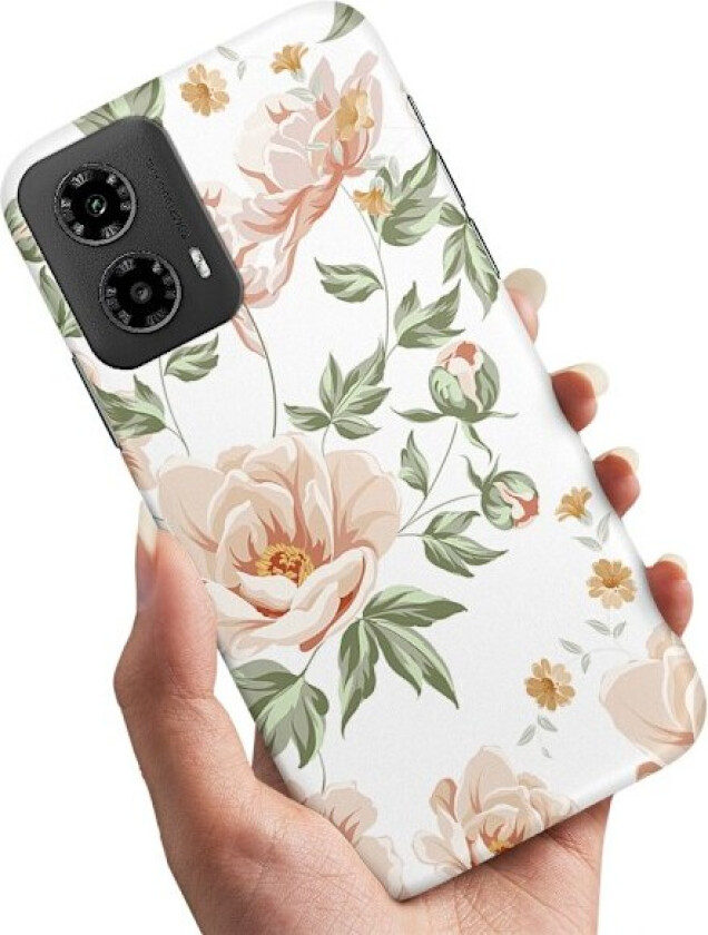 Motorola Moto G55 5G - Deksel/Mobildeksel Blomstermønster
