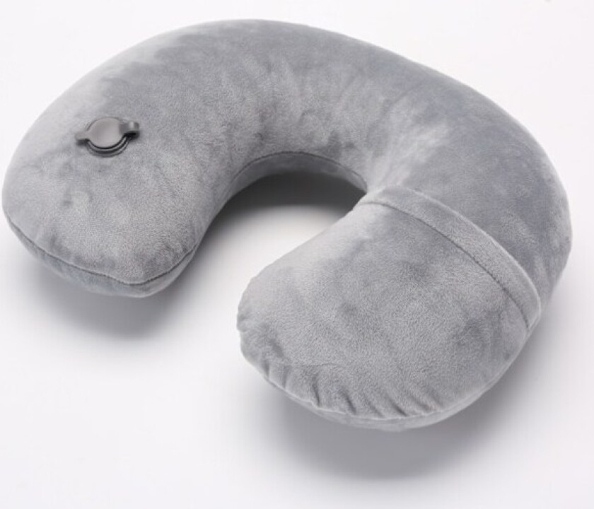 Oppblåsbar Reisepute, Krystallfløyel Komfortabel Sove Nakkepute, 3 Sekunder å Blåse Opp, Foldbar og Bærbar, Egnet for Fly, Bil, O