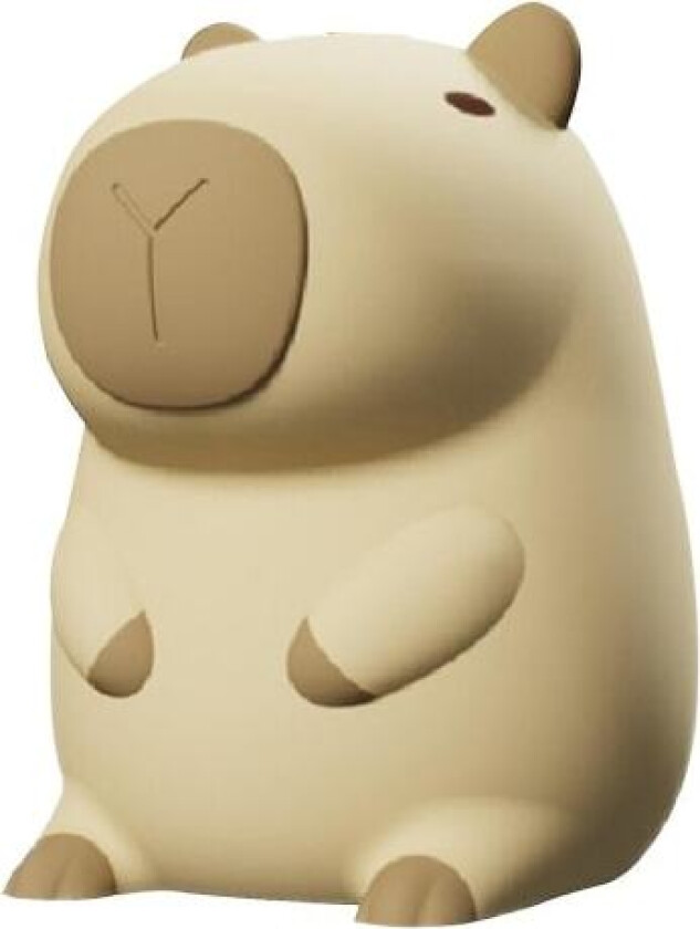 Capybara Nattlampe - USB Oppladbar LED-lampe - Nattbordsberøringslys