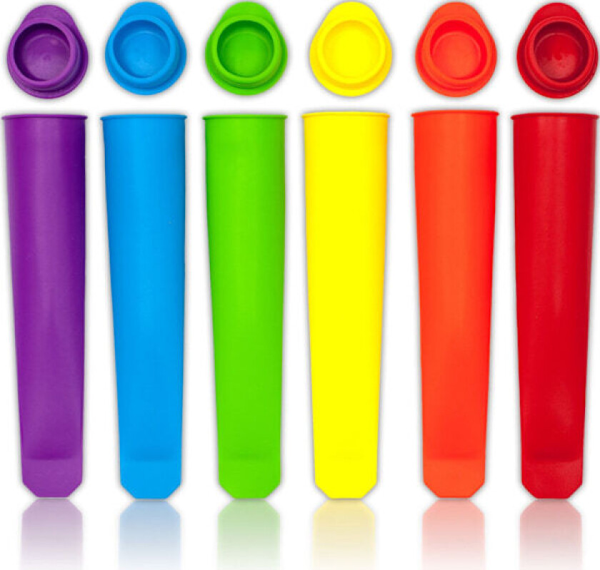 Ispinneform, Ispinneformer med Lokk, Matvaregodkjent, BPA-Fri - Fleksibel & Holdbar & Gjenbrukbar & Lett å Rengjøre Ispinner.