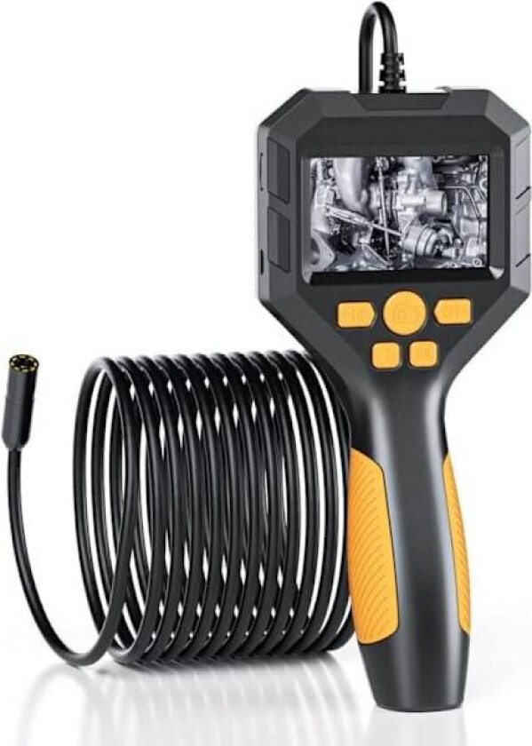 Bilde av Industrielt Endoskop 1080P HD Digitalt Inspeksjonskamera med 8mm IP68 Vanntett Kamera, Kanal Kamera med 2.8\" IPS Skjerm, 5 meter Halvstiv Kabel