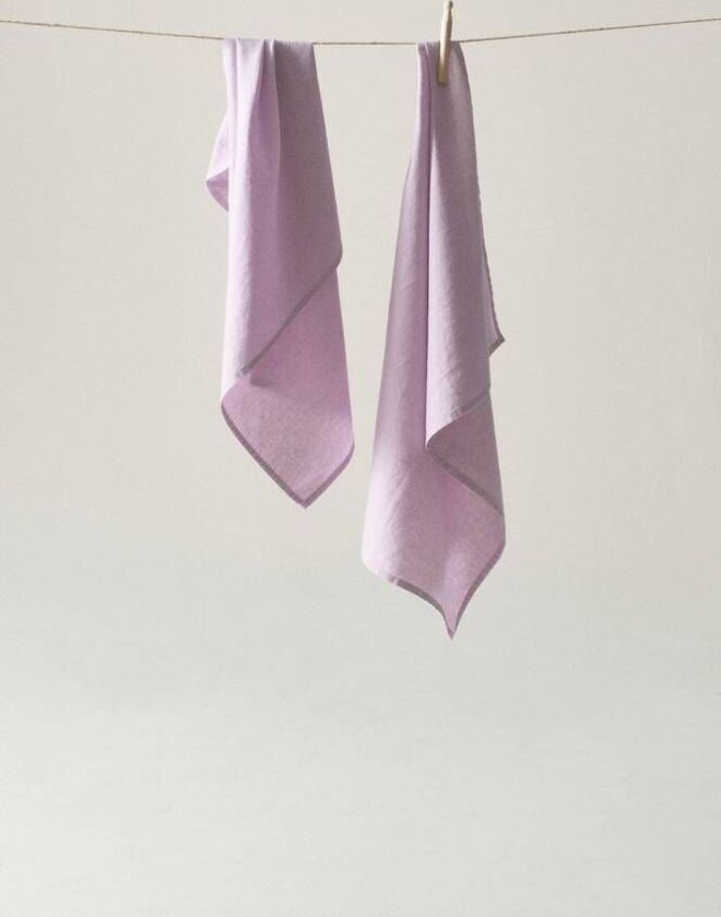 KIT kjøkkenhåndkle 2-pk Orkidélilla