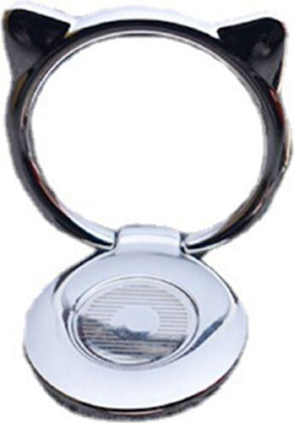 Pakke med 2 mobilringholder fingerholder mobiltelefonholder katt 360 graders rotasjon mobiltelefon ringholder finger katt smarttelefon finger