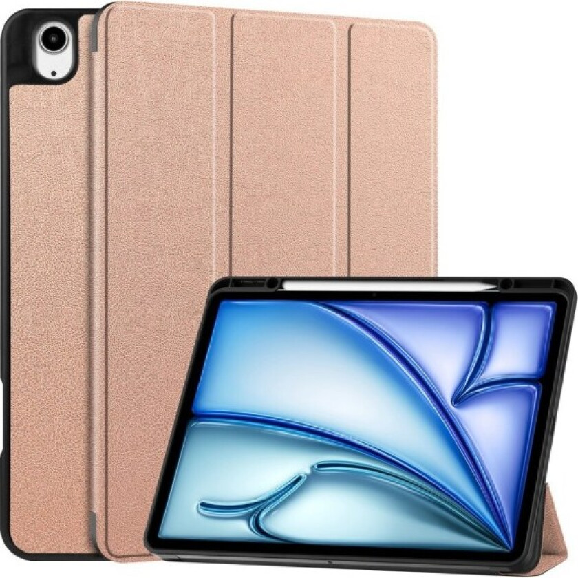 Etui for iPad Air 13 (2024) med Tri-fold Stativ, Tablettdeksel med Penneholder