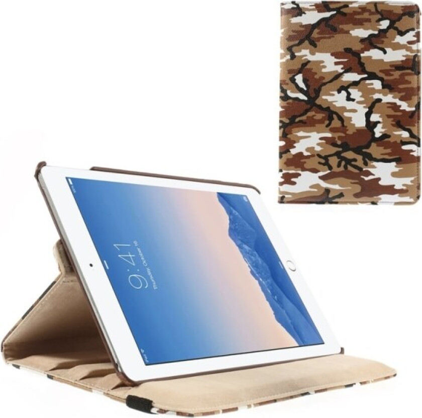 Deksel iPad Air/Ipad 5, 360 rotasjon kamuflasje