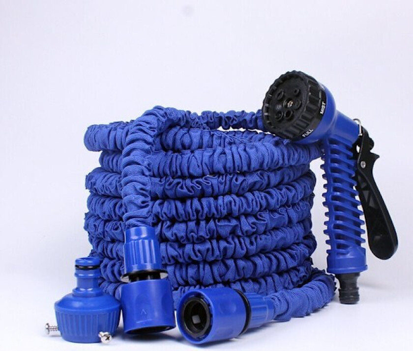 Uttrekkbar Hageslange 60M/200FT Fleksibel Vannslange Uttrekkbare Slangekoblinger med 7 Funksjons Sprøytepistol for Hagevanning og Rengjøring (60m)