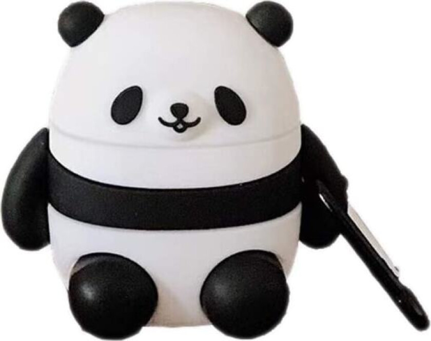3D Silikon Panda AirPods-deksel for jenter, beskyttende gummideksel