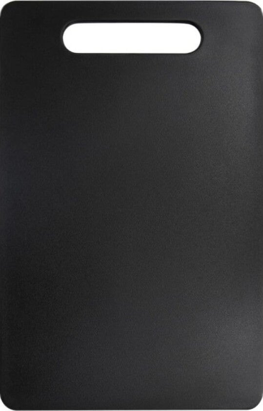 Svart - Skjærebrett i plast med håndtak, mattrygt, tåler oppvaskmaskin, tykt skjærebrett, lett grep (1 stk)