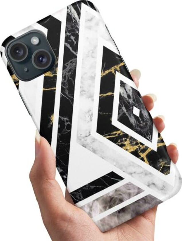 iPhone 15 - Deksel/Mobildeksel Krokete Mønster