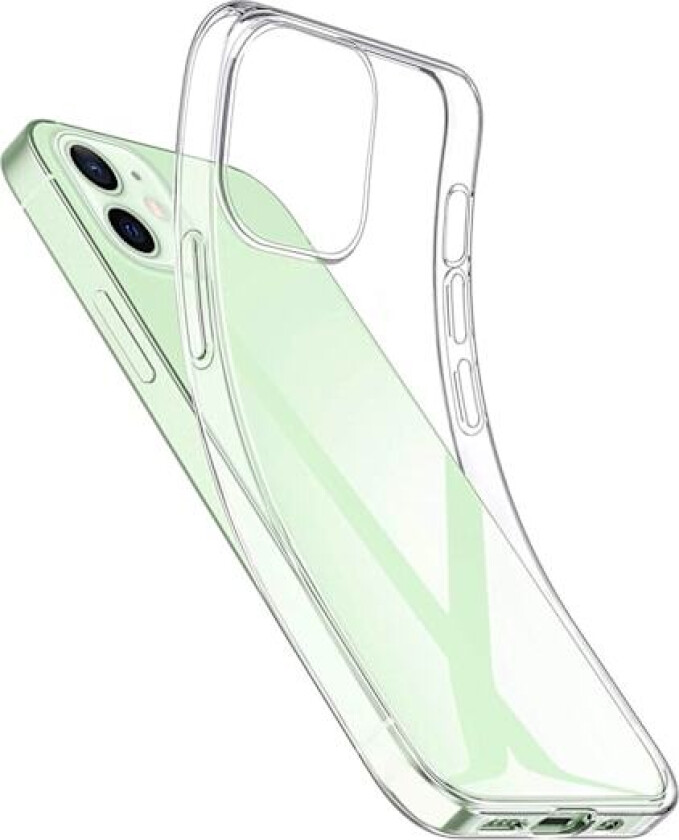 1 x TPU beskyttende deksel for iPhone 15 Pro, gjennomsiktig magnetisk telefondeksel