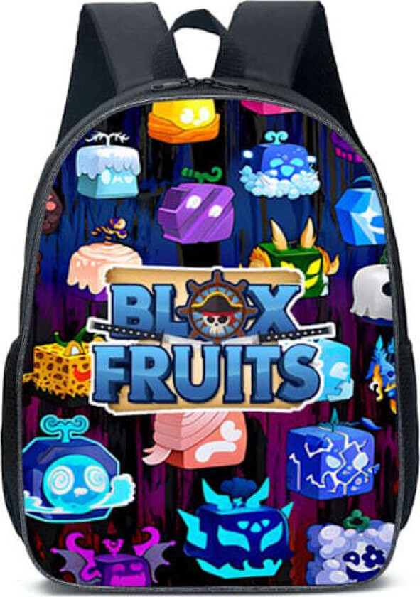 ROBLOX Blox Fruits Ryggsekk Skolesekk Barn Skulder Laptopvesker Reise Ryggsekk C 30*15*40cm