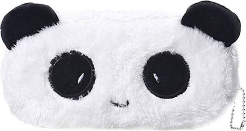 Søt Panda Pennal Etui Tegneserie Panda Pen Vesker Plysj Studenter Pennal Bærbar Pennal Chic Lommepenger for Elever Ansatte Jente Bruk