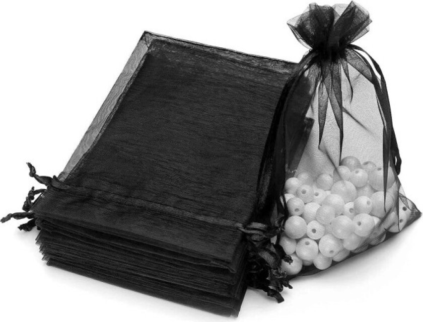 100 stk 5,9x7,8 tommer (15x20 cm) Organza smykkegaveposer Bryllupsfest Gavepose