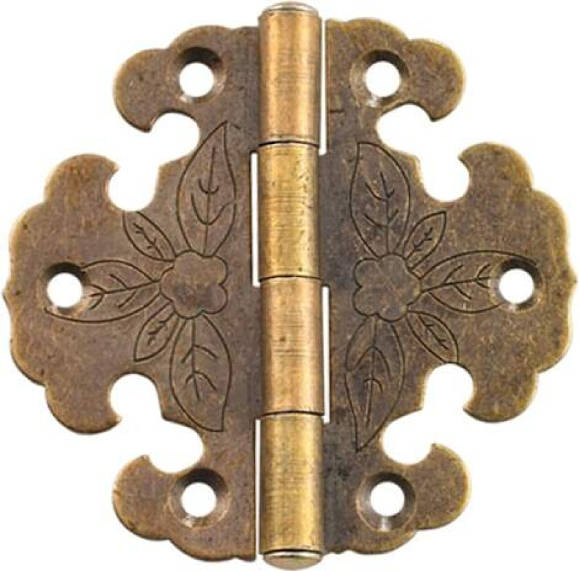 Antikke hengsler - Dekorative hengsler - Mini Retro hengsler - Dørhengsler - Vintage bronsehengsler, for dekorering av skap, tredører, bokhyller