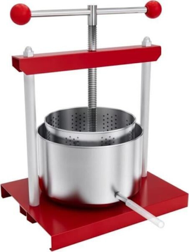 3L Manuell Fruktpresse med Rustfritt Stål Kurv Mini Fruktkvern Eplepresse Potetpresse