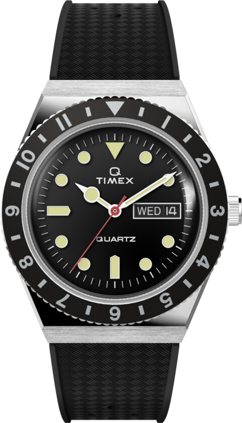 Q Diver 38mm Rubber Strap Black