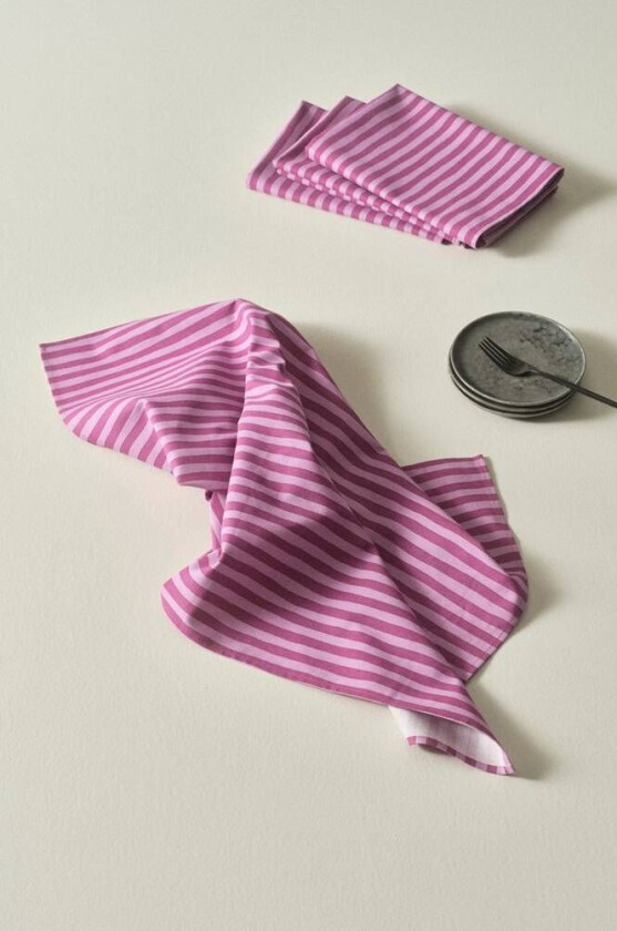 HANNA kjøkkenhåndkle 4-pk Lilla/lys lilla