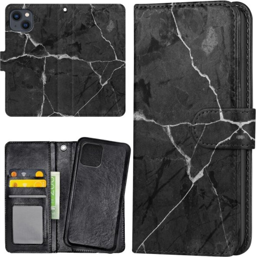 iPhone 14 - Lommebok Deksel Marmor