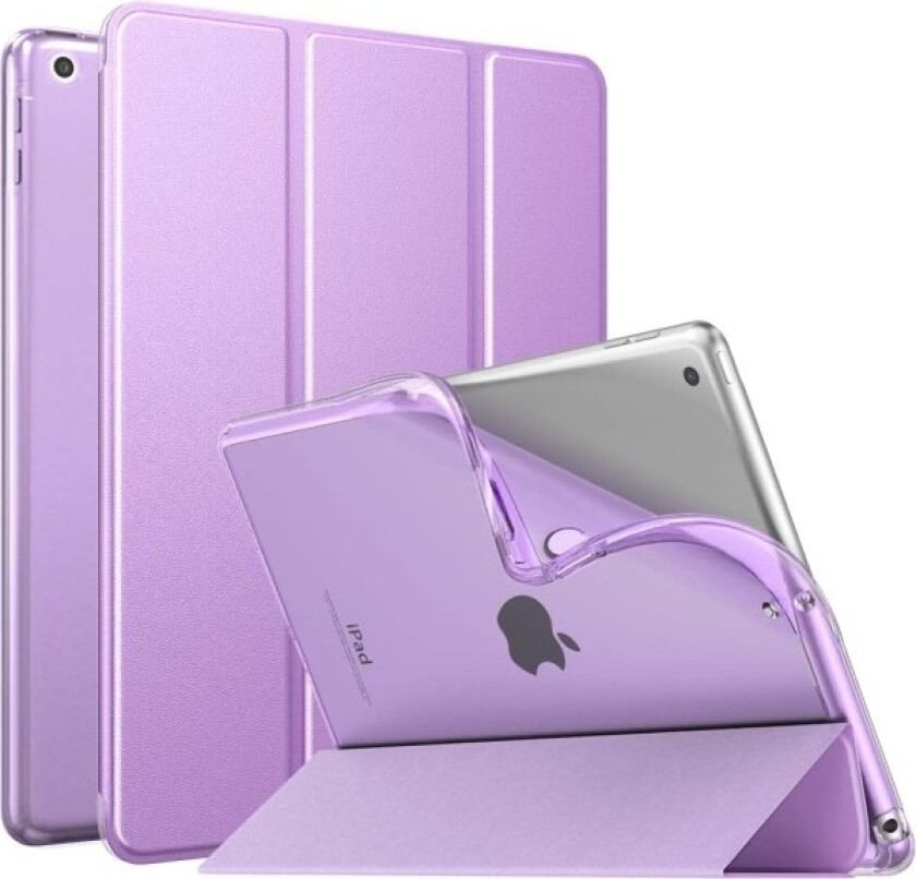Etui for New iPad 9. generasjon/8. generasjon/7. generasjon (2021/2020/2019), Myk TPU Gjennomsiktig Frostbakside Deksel Slank Skall Beskyttende