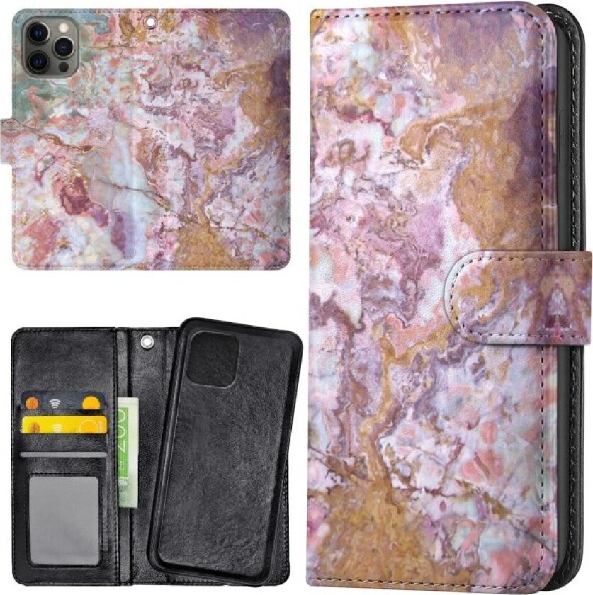 iPhone 13 Pro - Lommebok Deksel Marmor