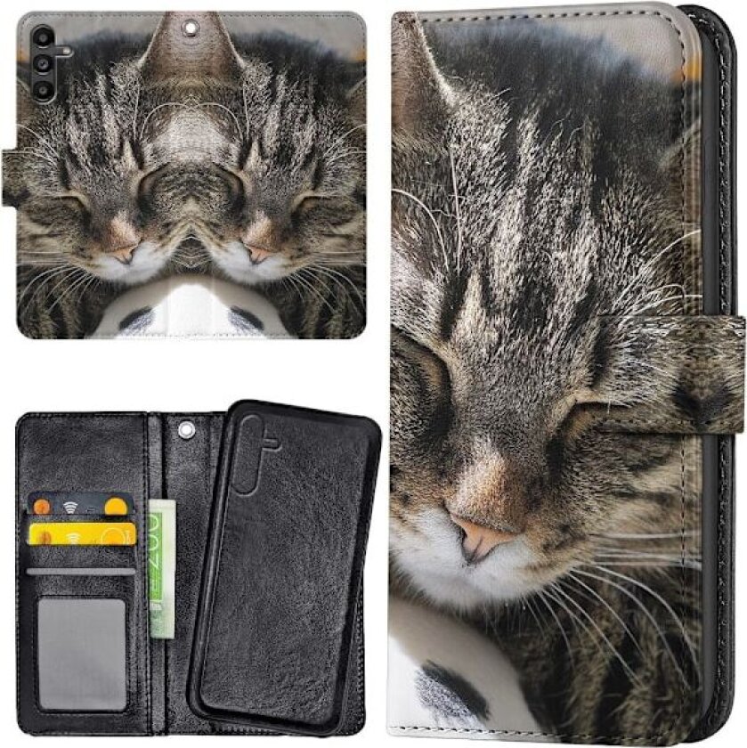 Samsung Galaxy A36 5G - Lommebok Deksel Sovende Katt