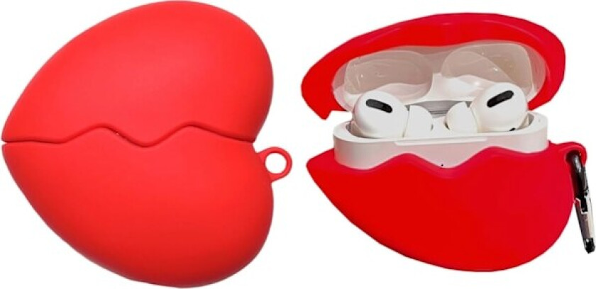 Etui Kompatibelt med 2024 Airpods 4, 3D Søt Figur Kjærlighetshjerte Nøkkelringdeksel, Bærbart Ørepropptilbehør Myk Silikon Støtsikker Trådløs Øretelefon
