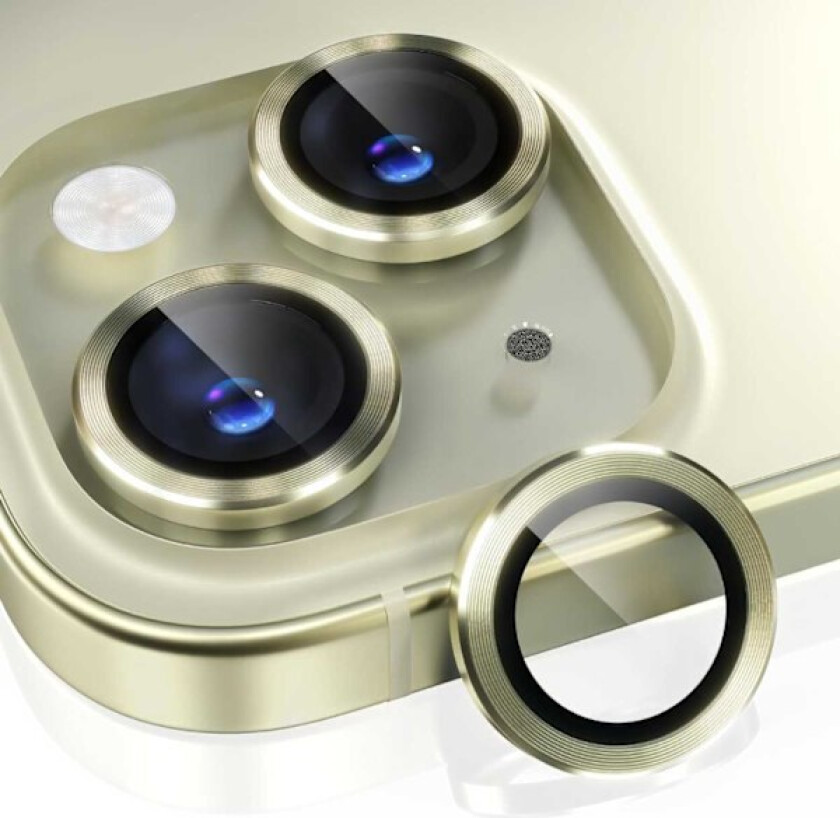 iPhone 13/13 mini linsedeksel gull