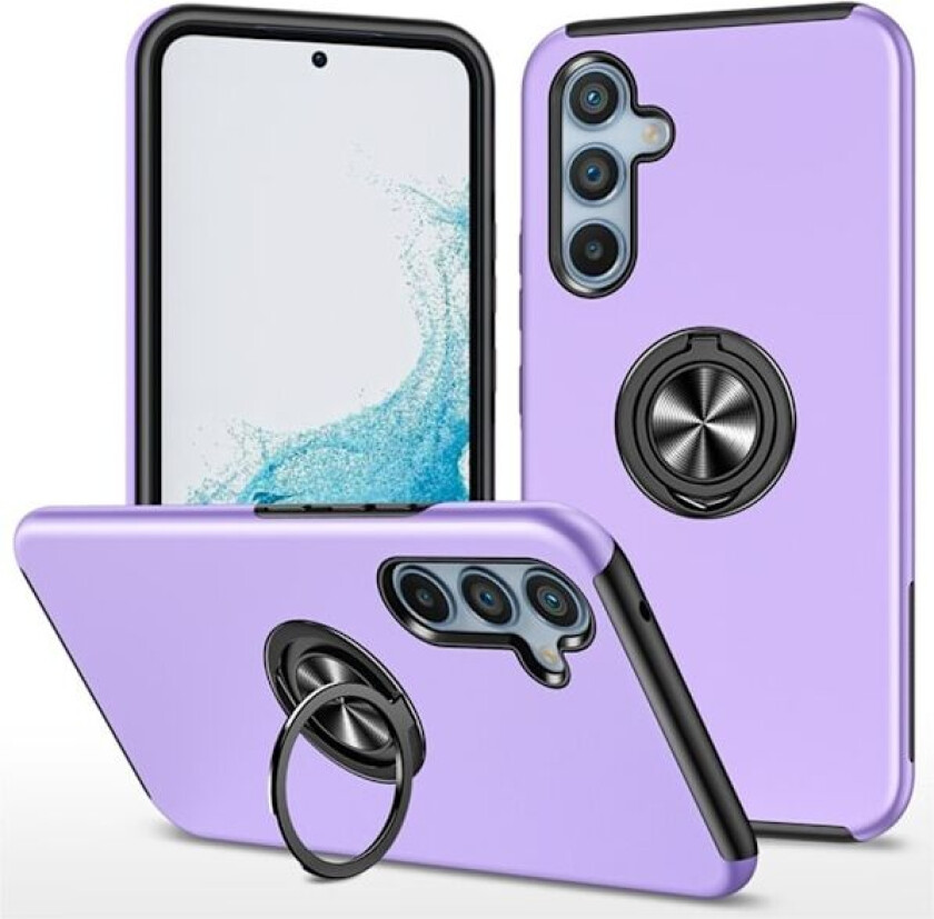 Samsung Galaxy S25 / S24 Hybrid Deksel Med Fingerring