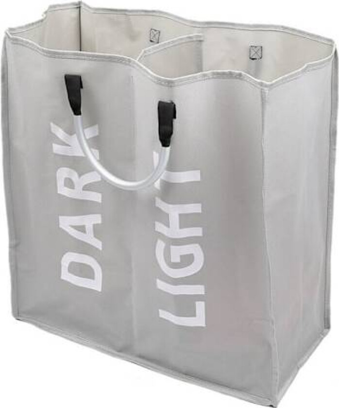 Dobbel kleskurv med lokk og uttakbare vaskeposer