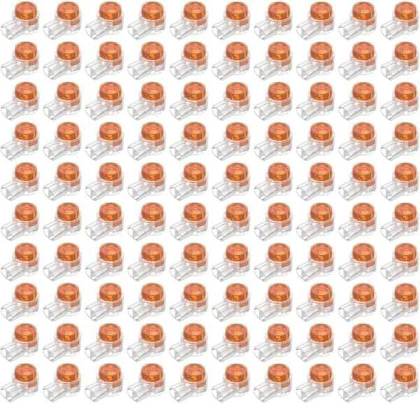 100 stk. Scotchlok UY Vanntett Kobling, Resin Fylte Kabelkoblinger Ledningsklemmer for Hage & Utendørs Robotgressklipper