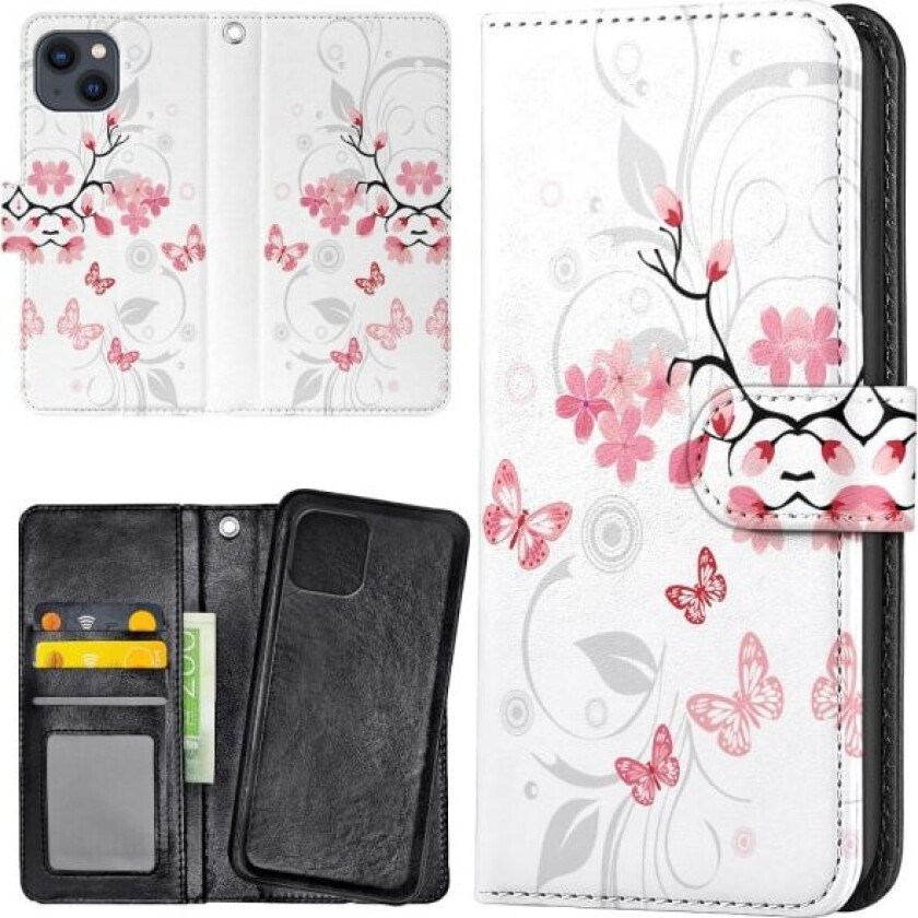 iPhone 15 - Lommebok Deksel Naturlig Mønster