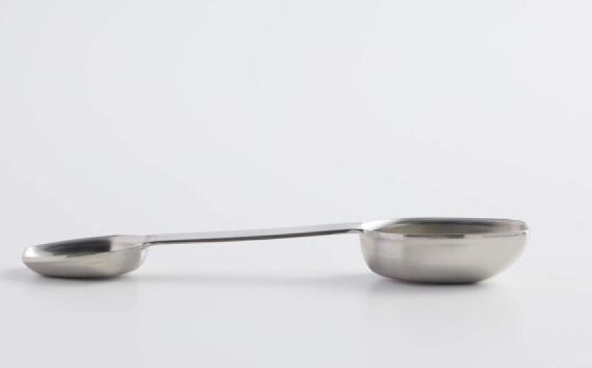 Rustfritt stål dobbeltsidig måleskje - teskje og spiseskje