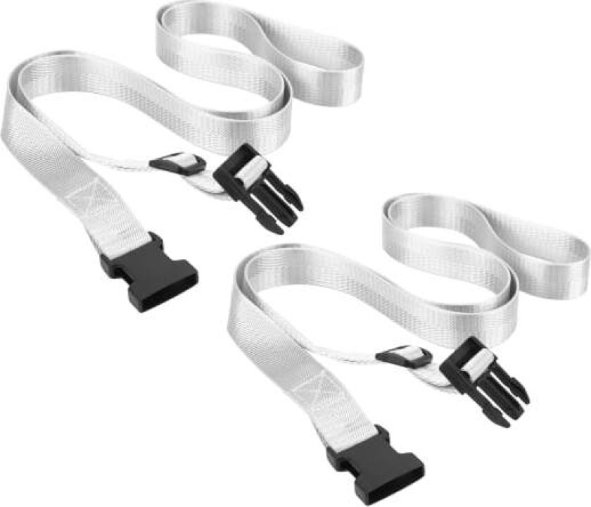 2 STK Bagasjestropp Justerbar bagasjespenne i polyester for reise 150x2,5 cm Sølv