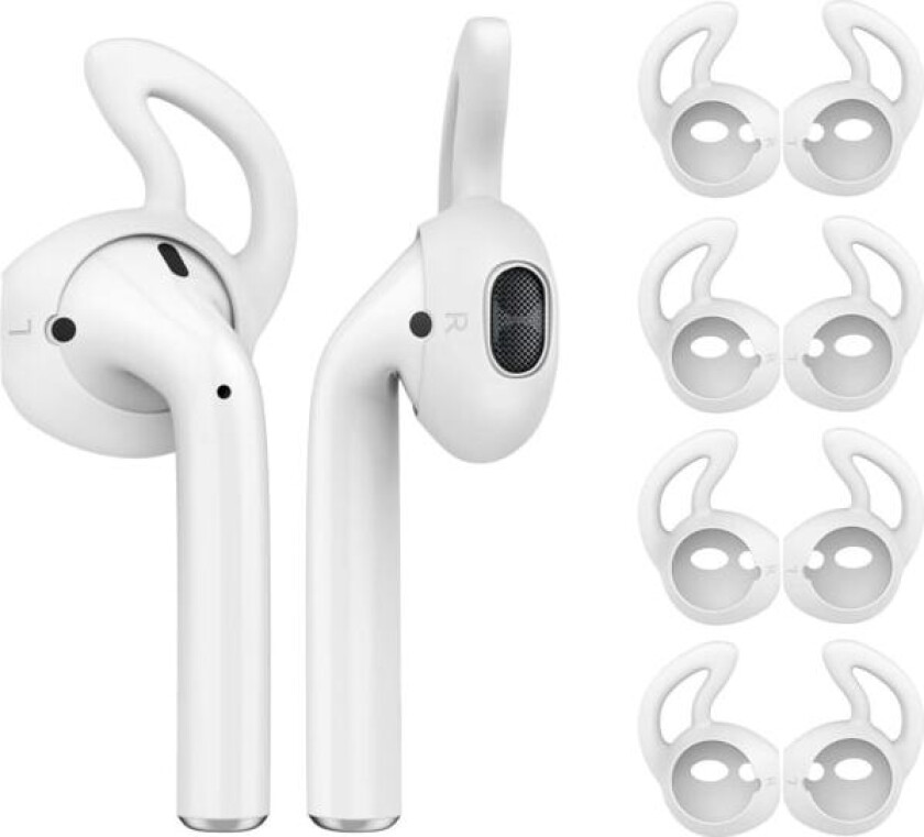4-delt etui/deksel kompatibelt med AirPods/EarPods, myk silikon, ZQKLA