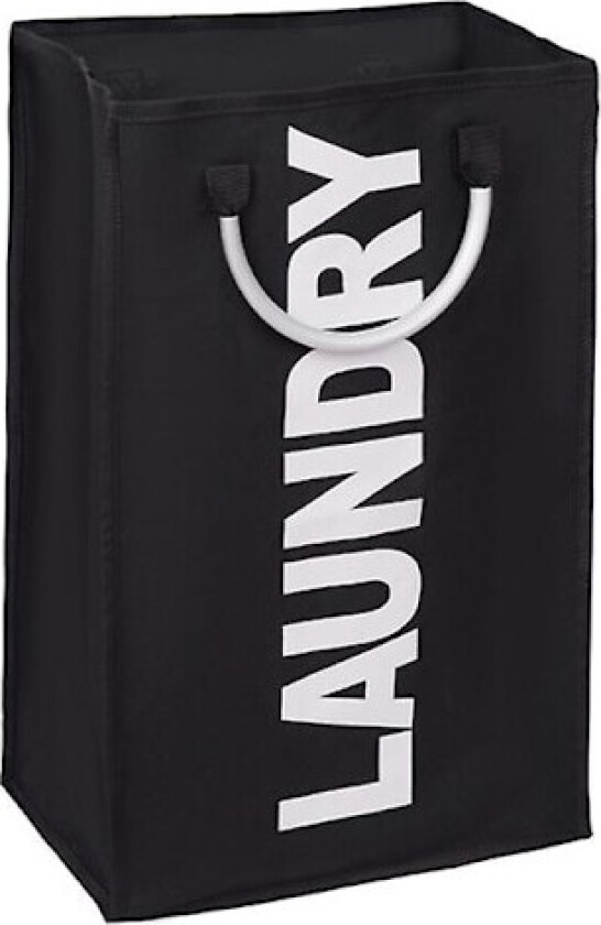 Sammenleggbar vaskeromvaskeromveske for soverom bad, svart