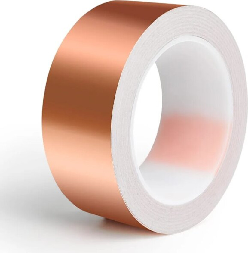 Kobberbånd mot snegler, 30mm x 20m sneglegjerde sneglebeskyttelse for opphøyde bedplanter, kobberbånd selvklebende