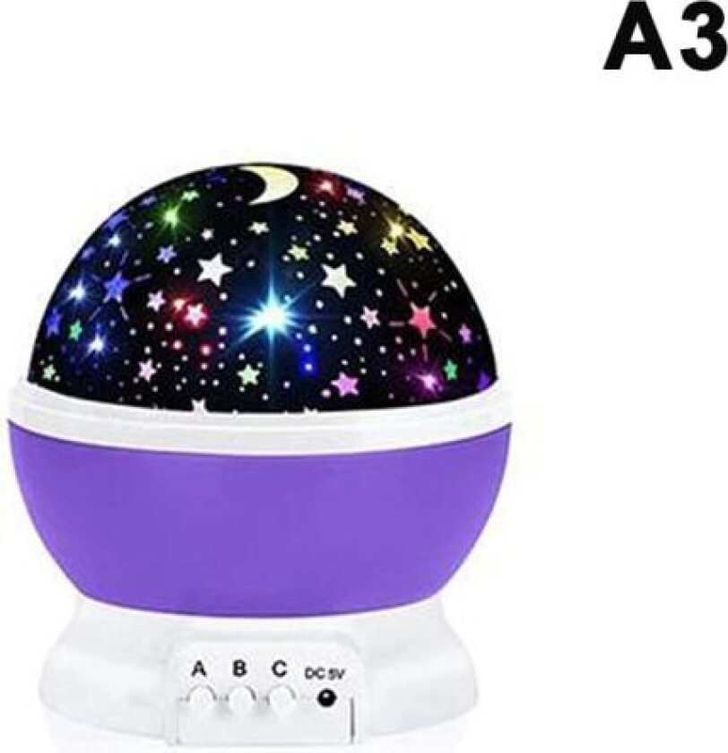 Nattlampe Projektor Stjernehimmel Nattlampe Projektor Baby A3