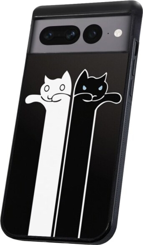 Google Pixel 7A - Deksel/Mobildeksel Avlange Katter