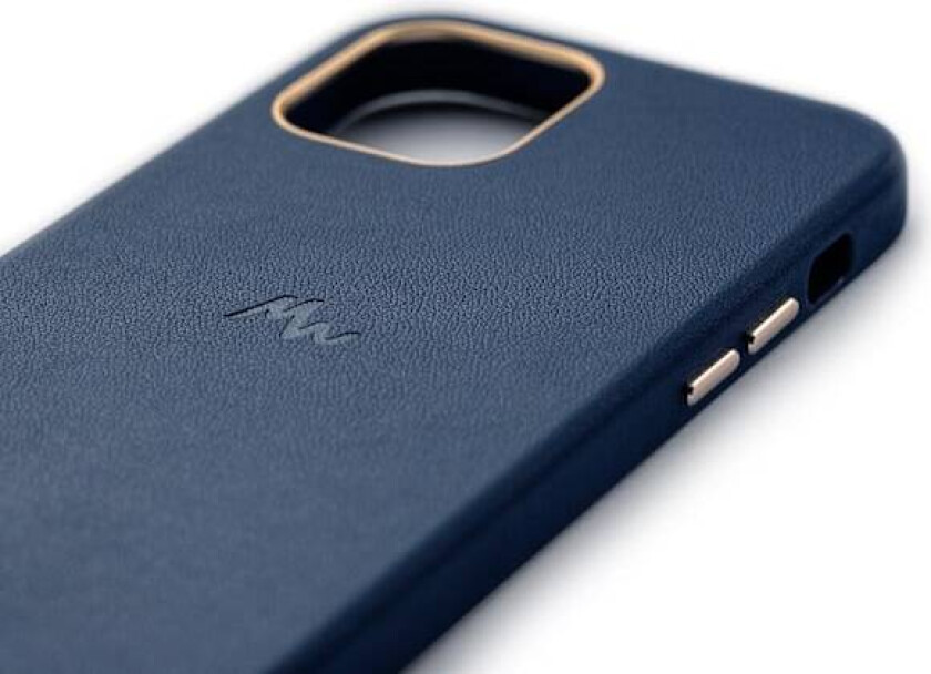 iPhone 12 / 12 Pro - MagSafe mobildeksel i skinn - Marie Wolt Blu