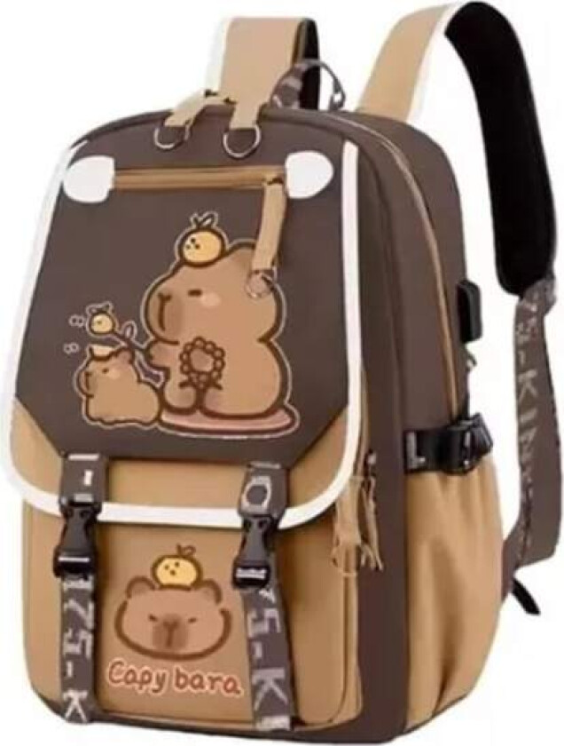 2024 Capybara Ryggsekk, Kawaii Skolesekker For Jenter