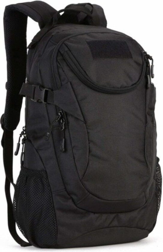 25L Militær Ryggsekk Vanntett Uformell Ryggsekk for Skole Tur Fotturer Camping Fotturer, Svart