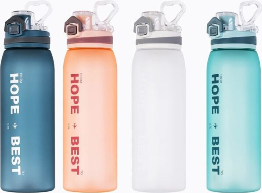 Drikkeflaske Vannflasker Gym Sports 1l Sykling Løping 900ml Bpa Fri Plast Hydreringskolbe D20 (900ml, Mørk Blå)