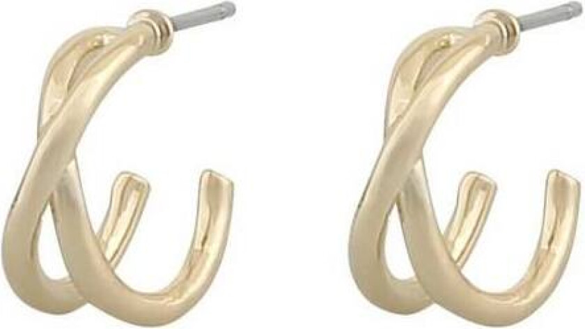 Snö Of Sweden Sevilla Small Oval Earring Plain Gold 11mm