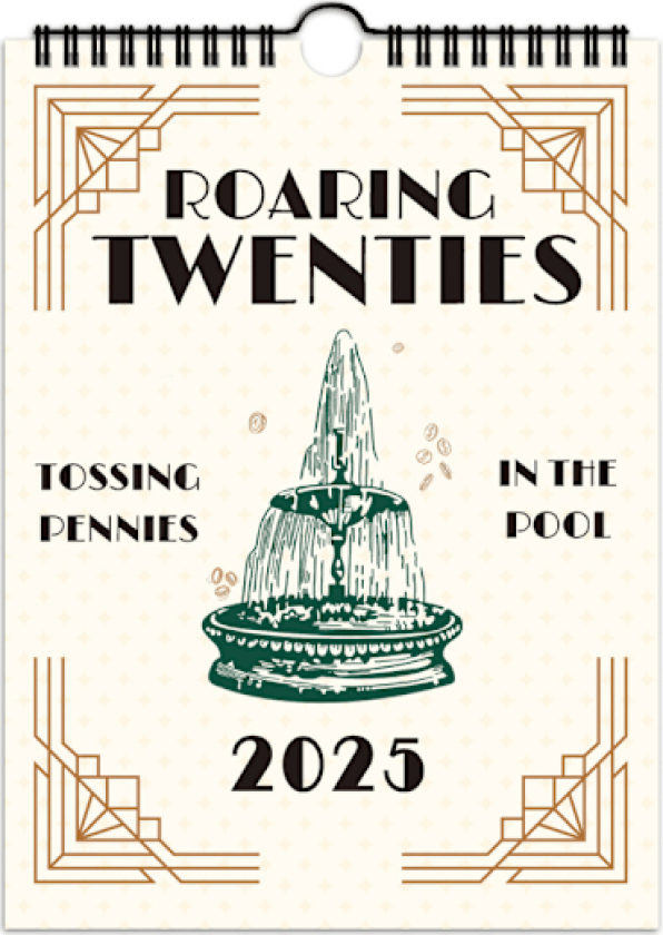 2025 Lyric Calendar Ts Roaring Twenties Taylor Swift Kalender Med Sångtekster Vegg Månedlig Planlegger Hengekalender Gaver